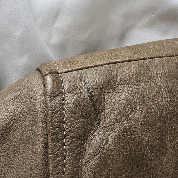 Tan Hot Leathers Motorcycle Jacket w Adjustable Straps - Picture 15 of 16